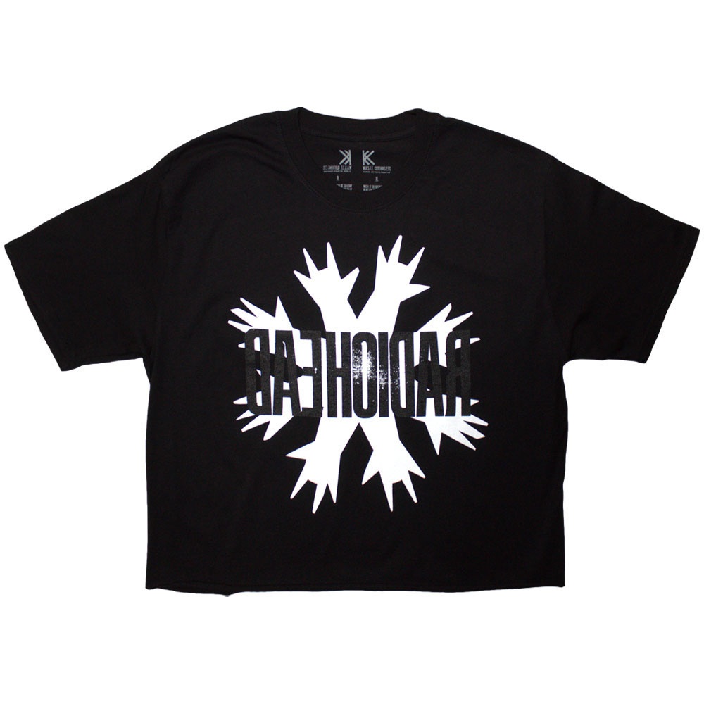 Radiohead - Cut Hands Crop top - Black